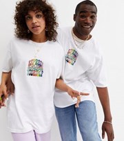 Lgbt Charity White Logo Express Yourself Logo Pride Charity T-Shirt